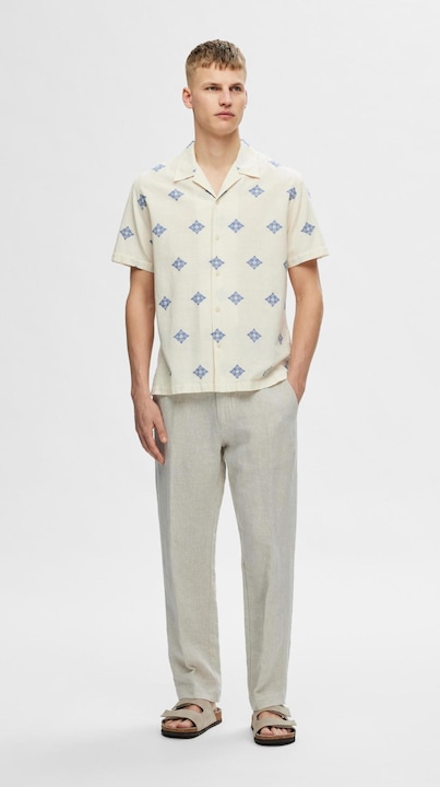 Produktbild Selected Homme Print Baumwoll Kurzarmhemd (XL)