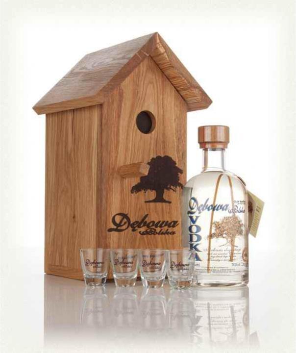 Debowa Polska Vodka-Vogelhäuschen aus Holz