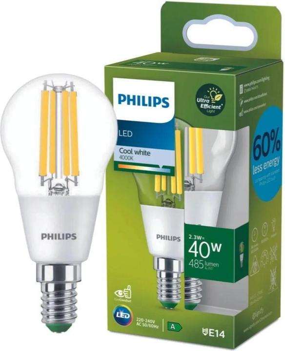 Immagine prodotto Philips LED classico (E14, 2.30 W, 485 lm, 1 x, A)