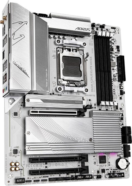Actual product image Gigabyte B650 A ELITE AX ICE (AM5, AMD B650, ATX)