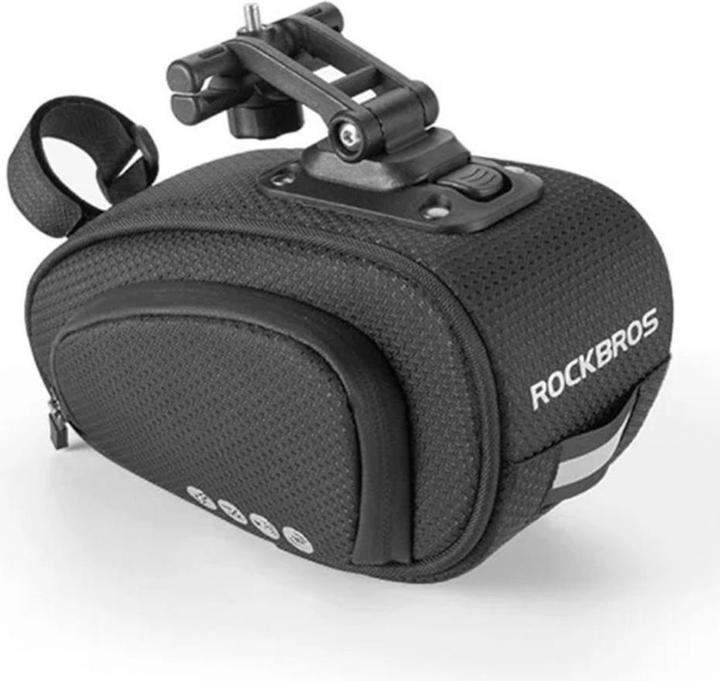 Actual product image Rockbros C40 bicycle bag under the saddle - black (1.20 l, Frame bag)