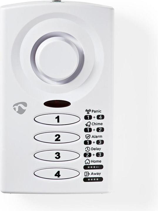 Produktbild Nedis Tür-Fenster-Alarm Batteriebetrieben Weiss Weiss