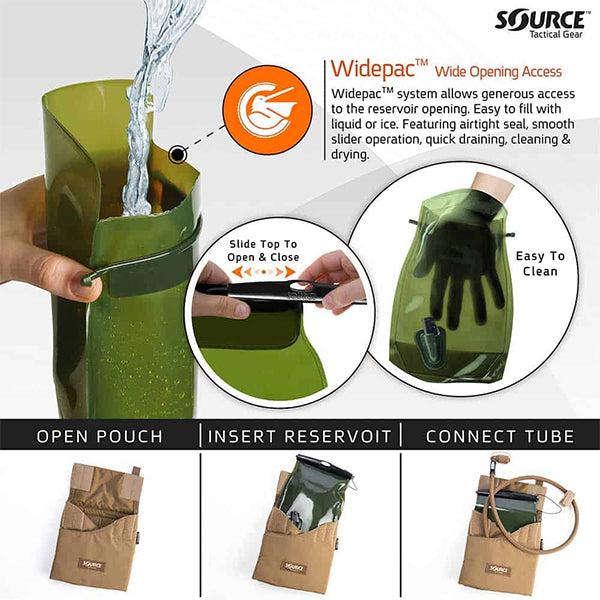 Produktbild Source Kangaroo 1L with Pouch - Multicam