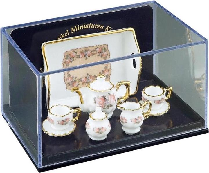 Actual product image Reutter 001.349/6 - Teaset Baronesse "Classic Rose", Miniature