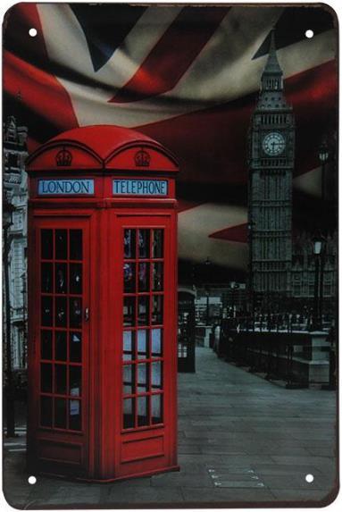 Produktbild TOP London Telefonkabine (20 x 30 cm)