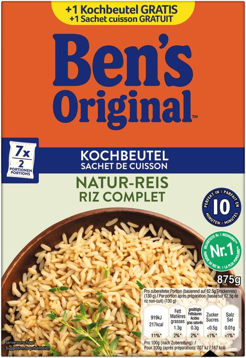 Produktbild Ben's Original Kochbeutel Naturreis (875 g)