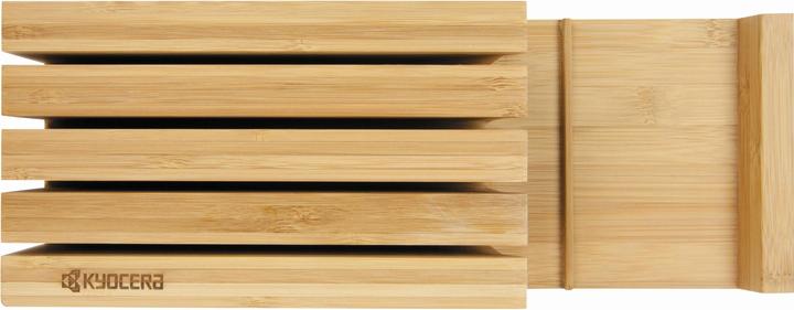 Actual product image Kyocera Bamboo knife block