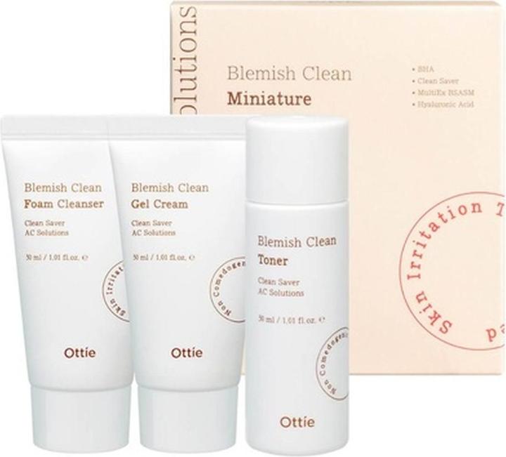 Immagine prodotto Ottie Blemish Clean Acne Skin Care Set 3x30ml (Set per la cura del viso)