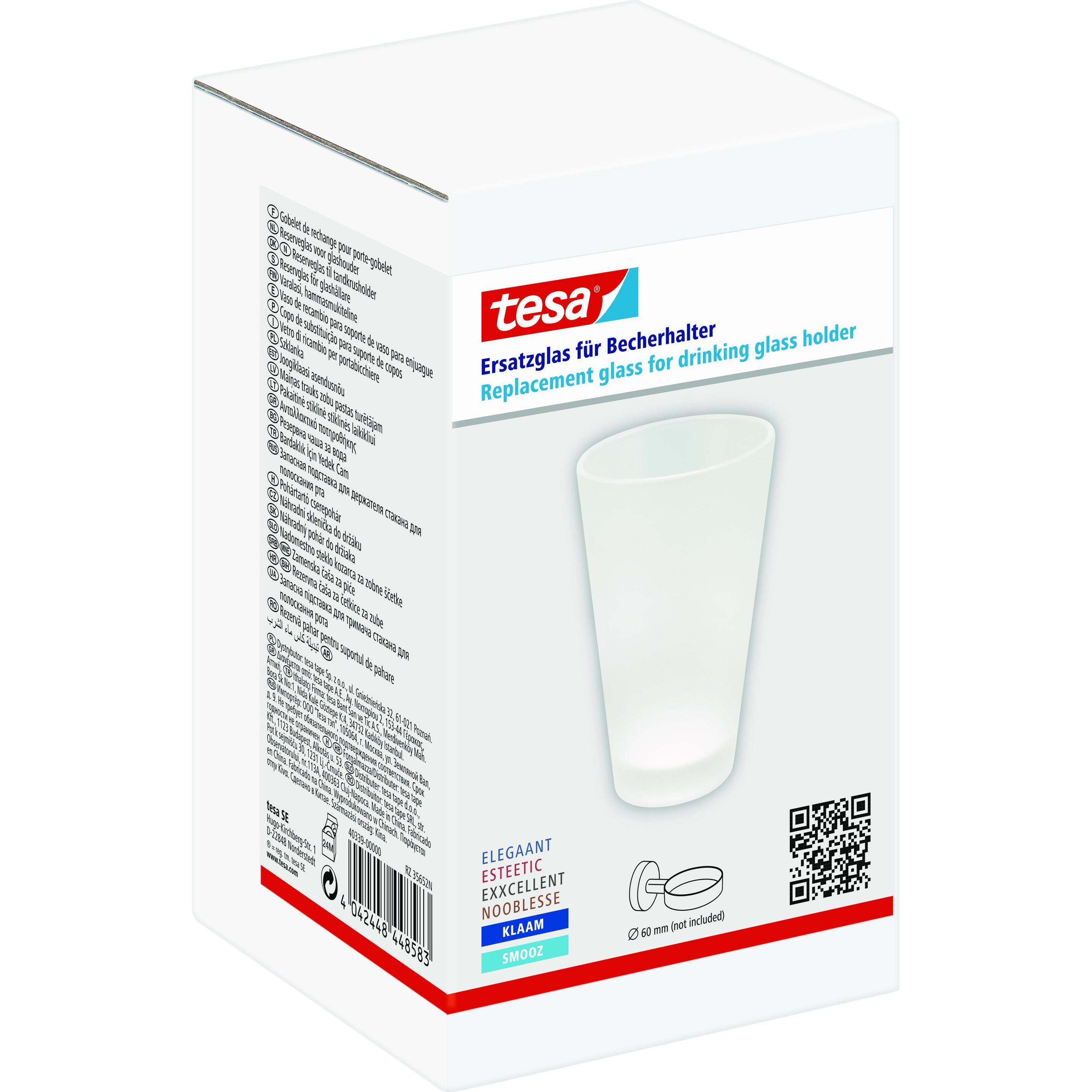 Thumbnail - tesa, Zahnputzbecher, Ersatzglas (12 x 8 x 8 cm)