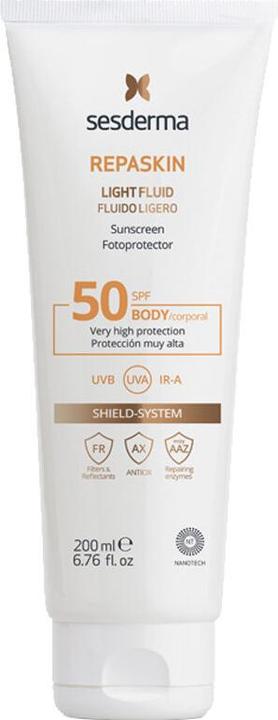 Produktbild Sesderma Repaskin Body SPF50 Light Fluid 200ml (Sonnencreme, SPF 50, 200 ml, 0.20 g)
