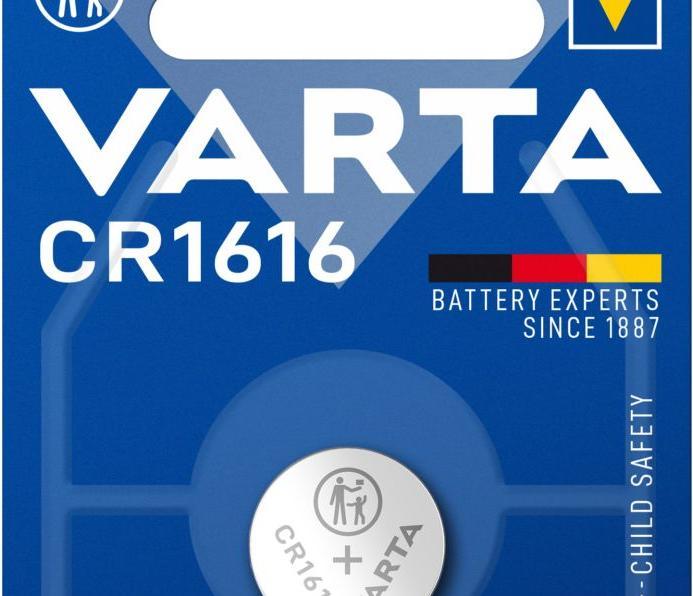 Produktbild Varta Electronics CR1616 (1 Stk., CR1616, 55 mAh)