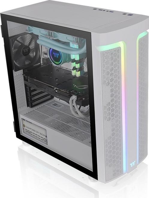 Actual product image Thermaltake Tt H590 TG ARGB Snow White CA-1X4-00M6WN-00 (ATX, Mini-ITX, mATX)