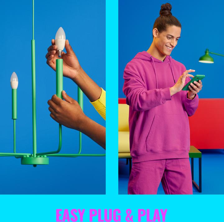 Produktbild WiZ 8720169075696 (E14, 4.90 W, 470 lm, 3 x, F)