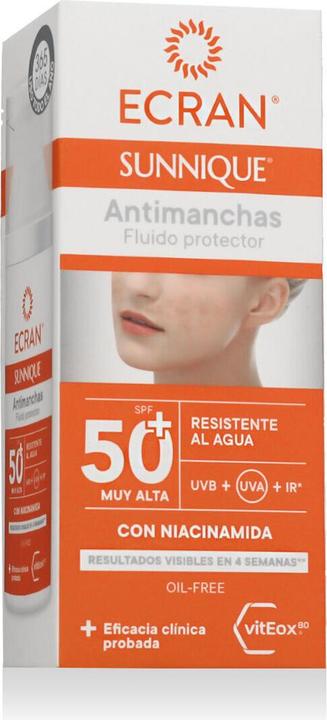Image du produit Ecran SUNNIQUE antimanchas facial SPF50+ 50 ml (Crème solaire visage, SPF 50, 50 ml)