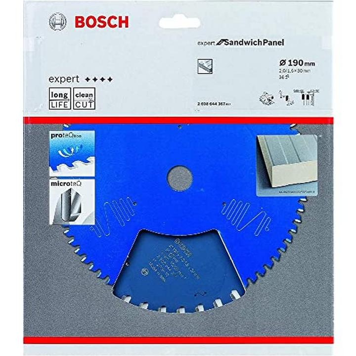 Produktbild Bosch Professional Zubehör Kreissägeblatt Expert for Sandwich Panel, 190 x 30 x 2,0 mm, 36
