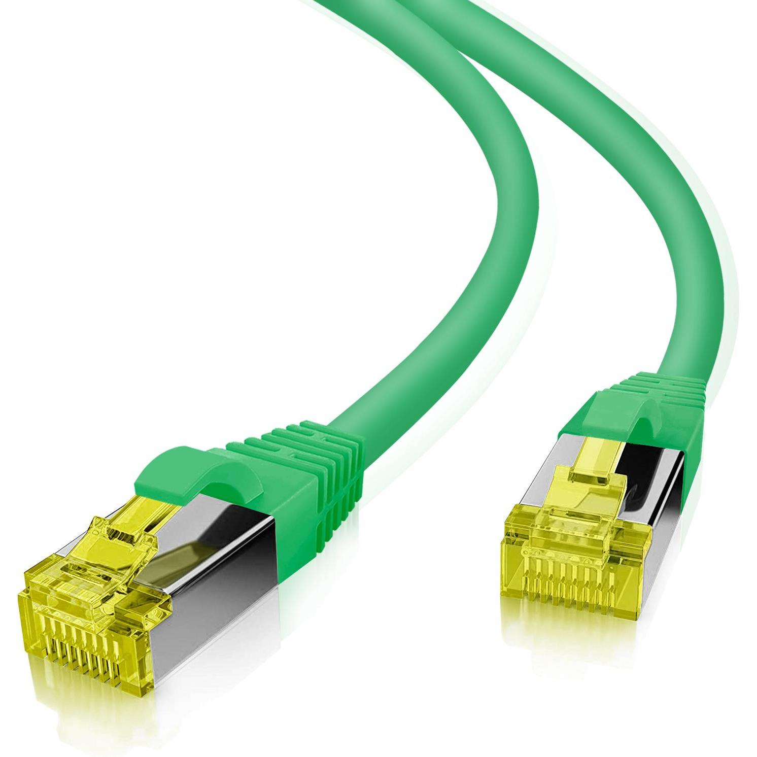 Thumbnail - Helos ultra flex Patchkabel S/FTP Cat 6a TPE grün 7,5m (S/FTP, CAT6a, 7.50 m), Netzwerkkabel