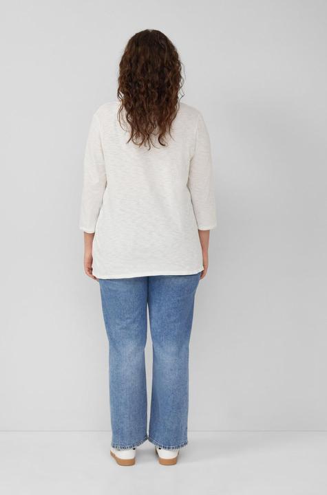 Produktbild S.Oliver T-Shirt Shirt mit Flammgarnstruktur und 3/4-Ärmeln (54)