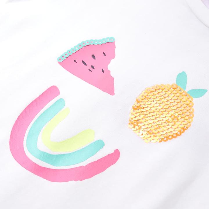 Produktbild VidaXL Kinder-T-Shirt Ecru 104,Material: 95 % Baumwolle. 5 (104)