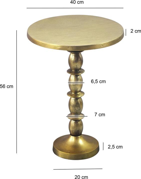 Actual product image Wohnling Gold (40 x 40 x 56 cm)