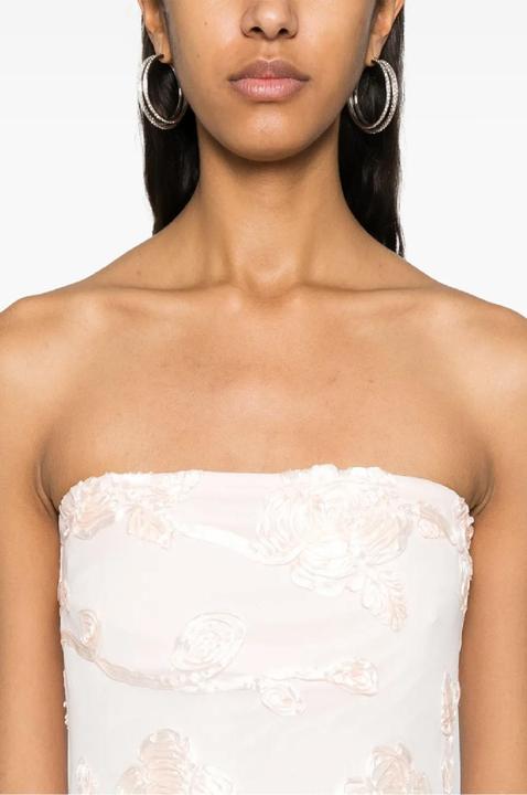 Actual product image Rotate Flower Mesh Tube Dress (40)