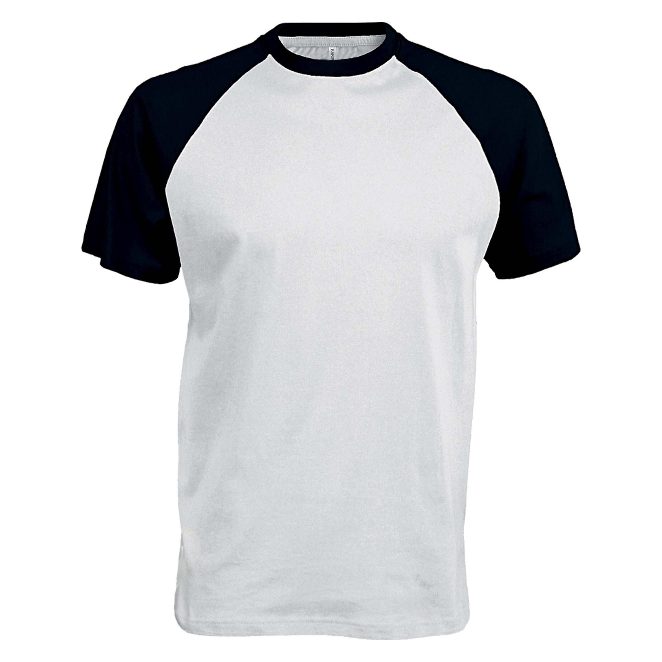 Kariban, Herren, Sportshirt, Base Ball (M), Weiss, M