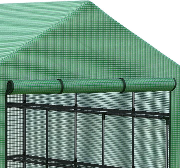 Produktbild Outsunny Foliengewächshäus mit Regalböden