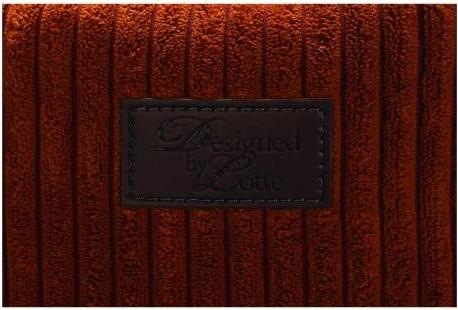 Productafbeelding Designed by Lotte DUBBEL BANKKUSSEN RIBBED TERRA 70X55X15 (Hond)