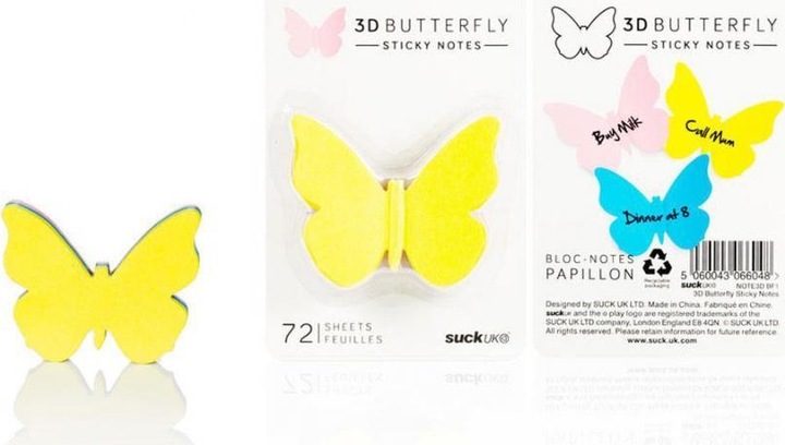 Produktbild Suck UK 3D Butterfly Sticky Notes