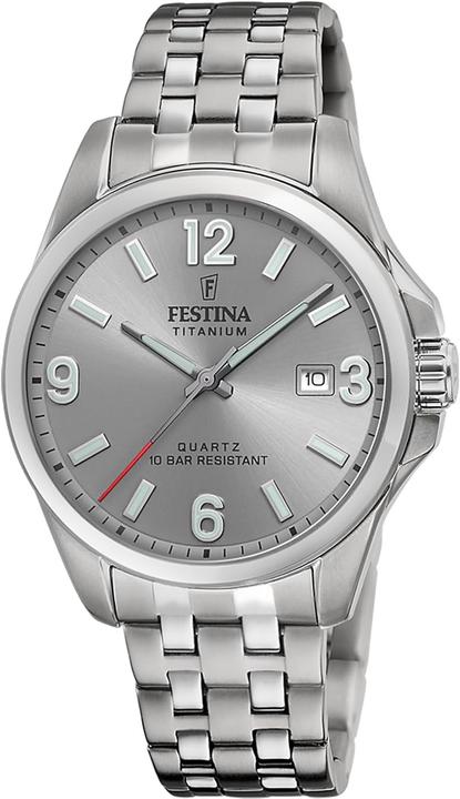 Actual product image Festina F20696/2 Men's watch Quartz Titanium 41mm 10ATM (Analogue wristwatch)