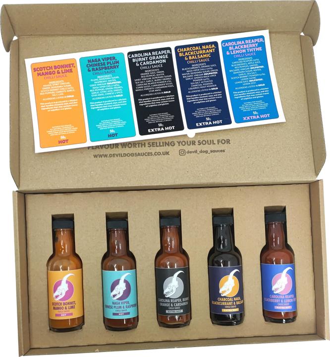 Produktbild DevilDog Sauces Geschenkset Xxtra Hot (800 g)