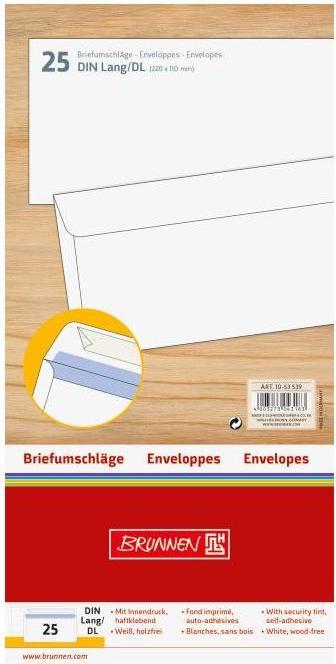Produktbild Brunnen Briefumschlag DL (DL, 25x)