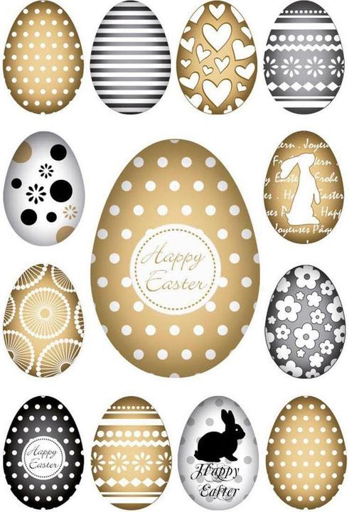 HERMA Sticker Easter Golden Eggs (39x)