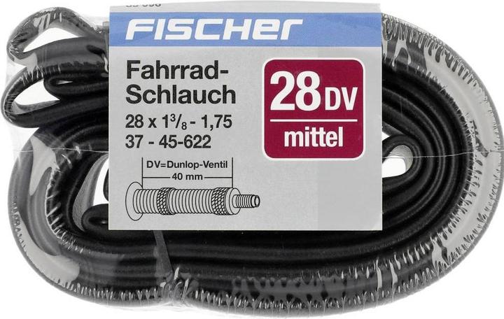 Actual product image Fischer Bicycle tube 28 inch 85096 (Dunlop (DV), 28", 40 mm)