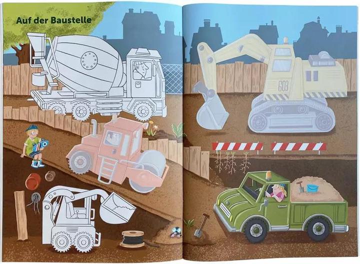 Image du produit Mon puzzle-autocollant coloré - Véhicules