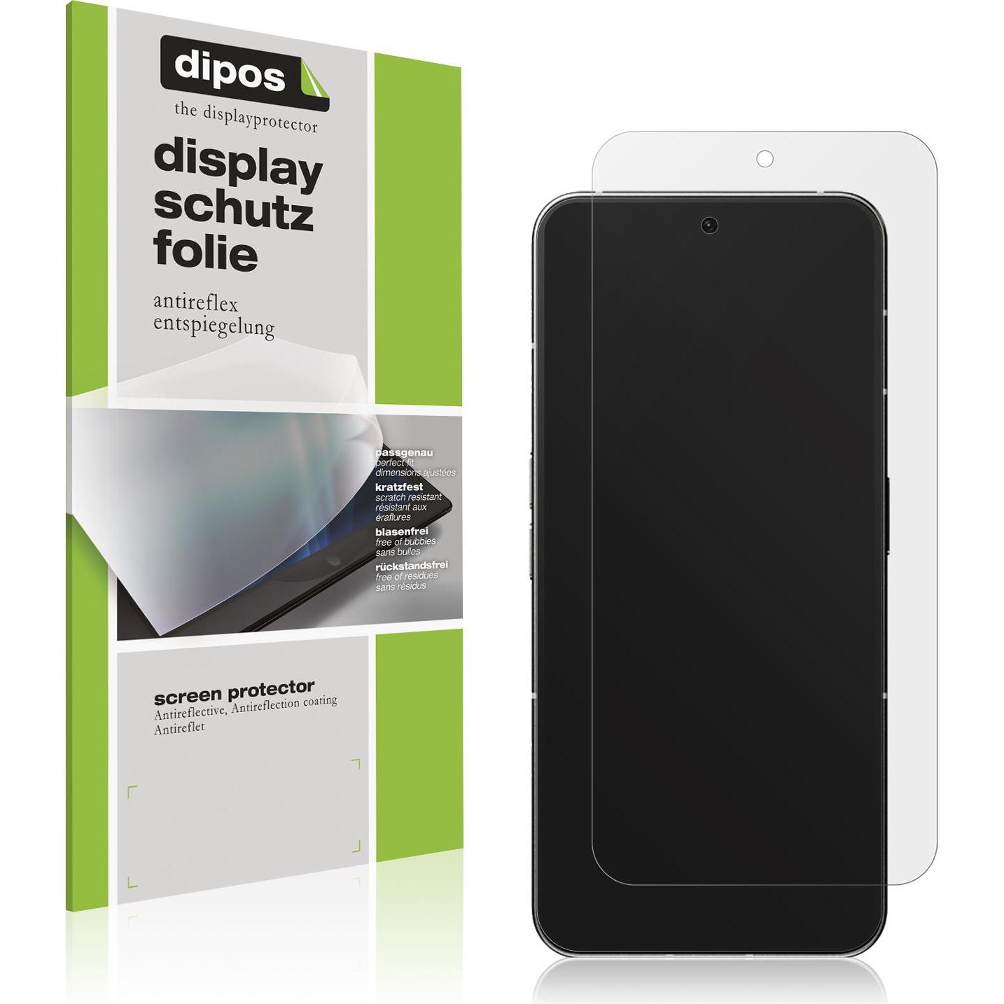 Dipos Displayschutzfolie Antireflex (4 Stück, Nothing Phone (2)), Smartphone Schutzfolie, Transparent