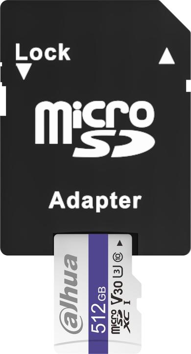 Actual product image Dahua Speicherkarte TF-C100A-512GB mSD (512 GB, microSDXC, U3, UHS-I)