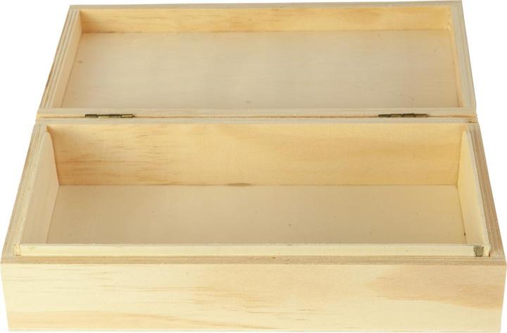 Produktbild Natura Punto Box aus Holz mit Deckel, natur, 22 x 12 x 5,5 cm
