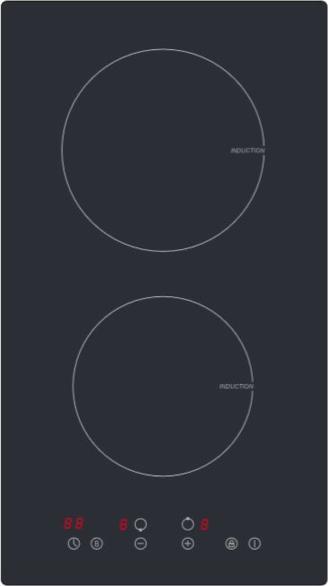 Produktbild PKM Induktions-Doppelkochplatte IF2BG