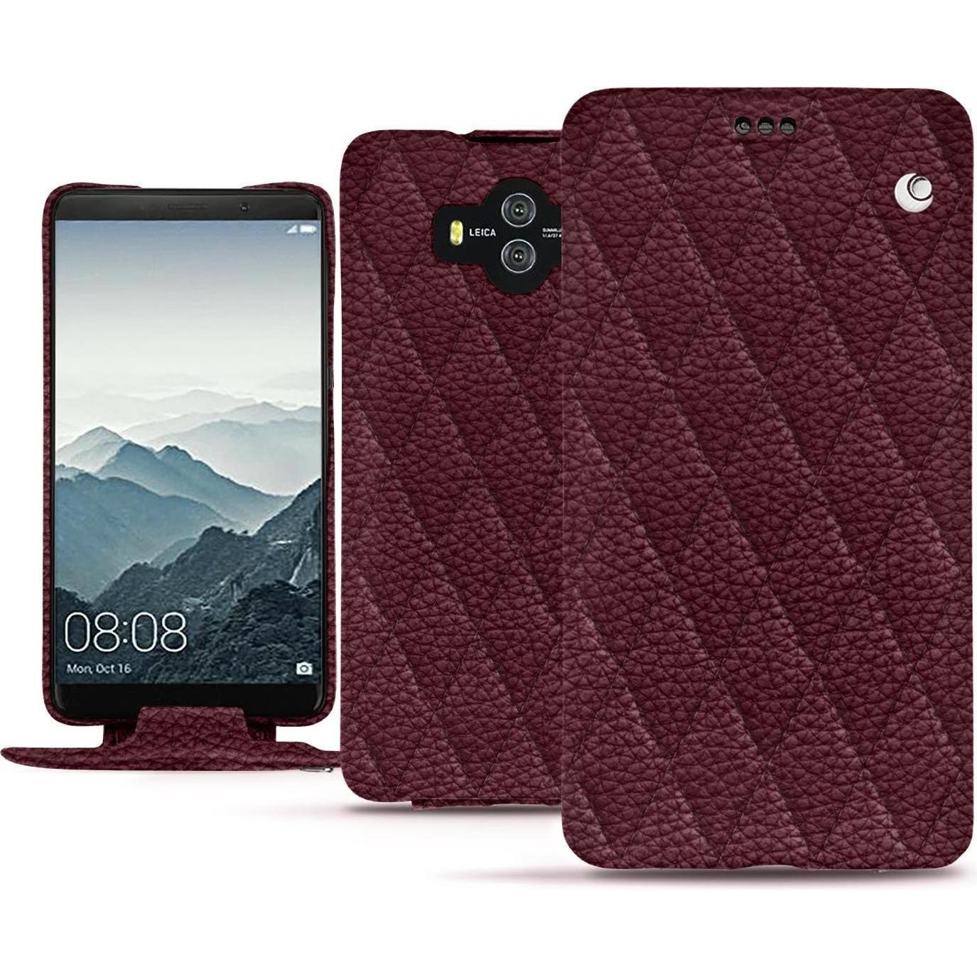 Noreve Lederschutzhülle vertikal (Huawei Mate 10), Smartphone Hülle, Violett