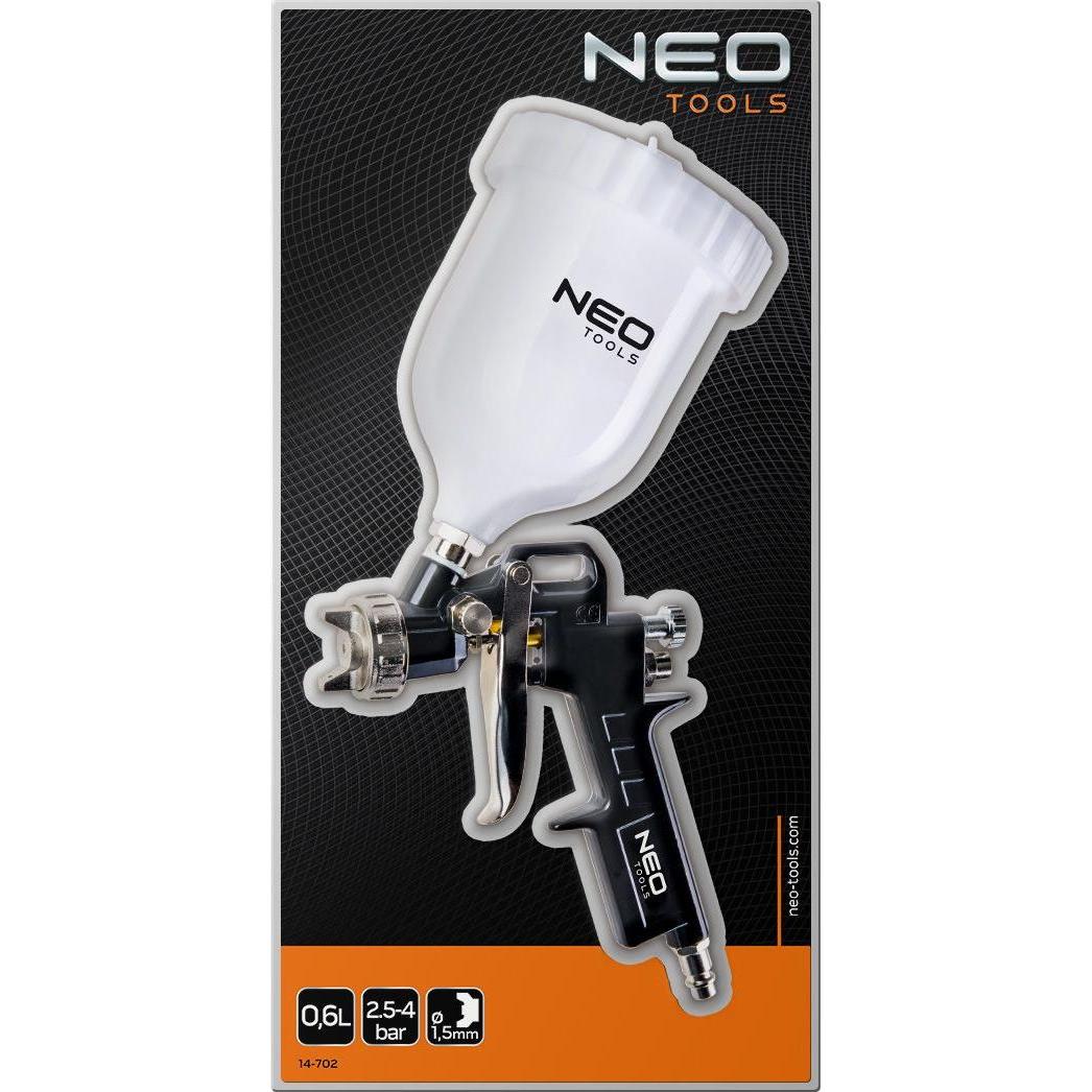 Neo, Farbsprühsystem, Oberer Tank der Spritzpistole 0,6 l, Düse 1,5 mm
