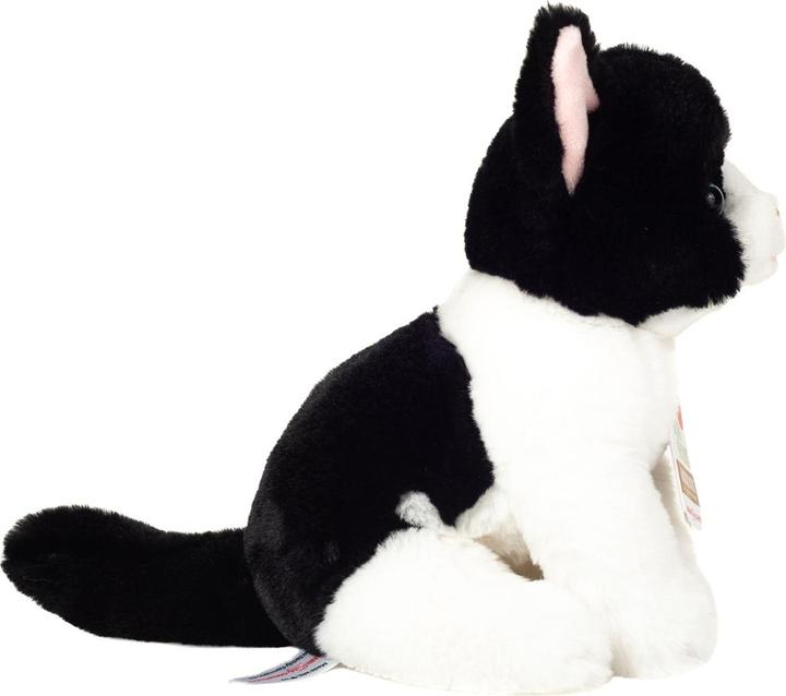 Image du produit Teddy Hermann Katze sitzend schwarz-weiss 20cm (7 cm)
