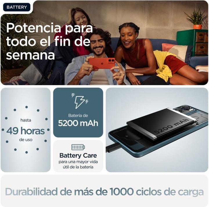 Produktbild Motorola G06 (256 GB, Blue, tapestry, 6.88", Dual SIM, 4G)