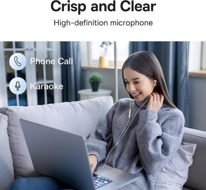 Produktbild Baseus USB-C Encok C18, weiss (Kabelgebunden)