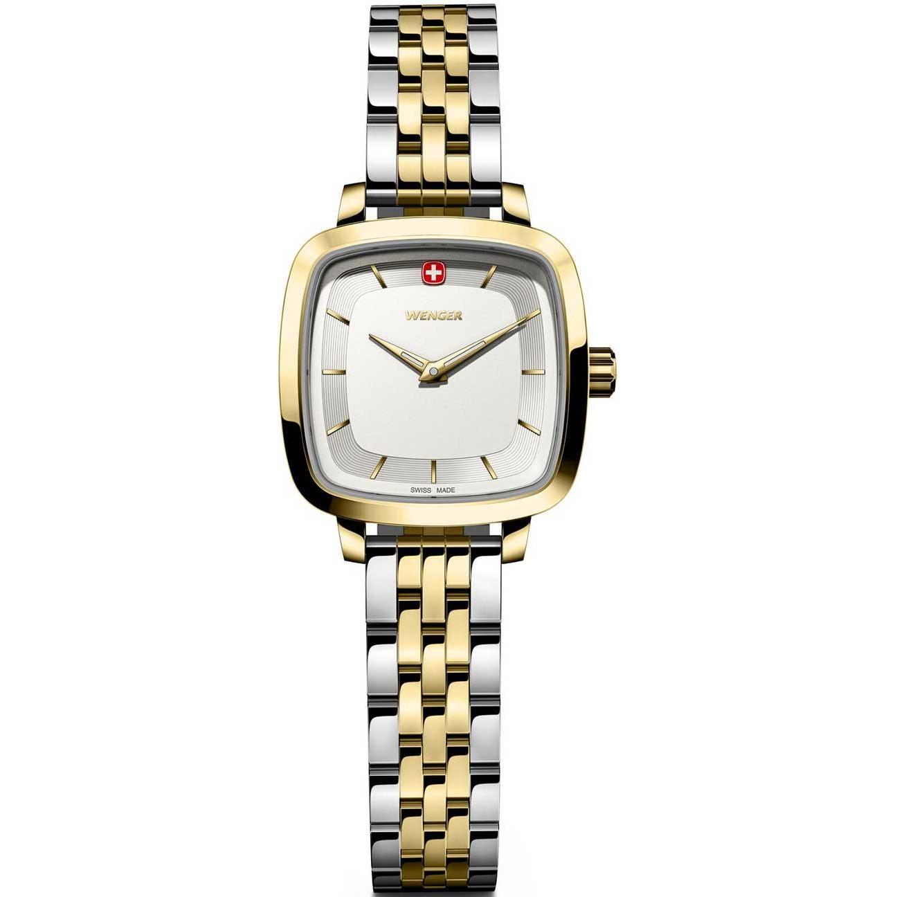Wenger, Armbanduhr, Vintage Classic 01.1911.105, Silber, Gold, (Swiss Made)