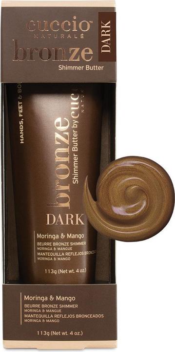 Actual product image Cuccio Naturale Bronze Shimmer Butter in 2 different colour variations (Body milk)