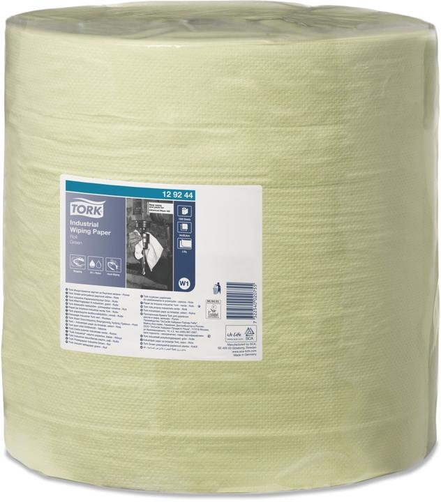 Produktbild Tork Wischtücher Idustrie W1 37x34cm 2-lagig grün 1500 Tücher (1x)