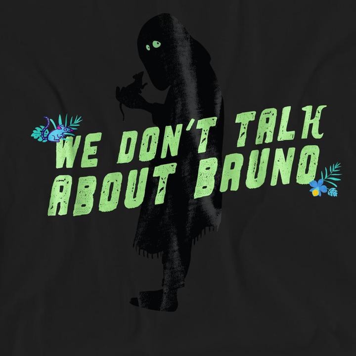 Actual product image Universal Textiles Unisex Adult We Don't Talk About Bruno Silhouette T-Shirt (M)