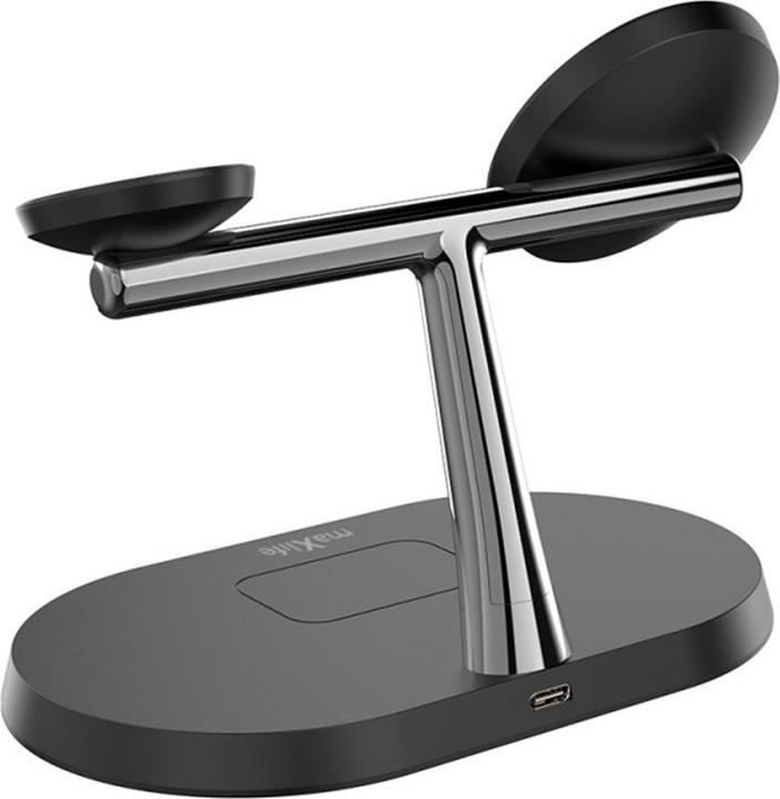Produktbild Maxlife MXWC-02 3in1 kabelloses Ladegerät 15W schwarz (20 W)