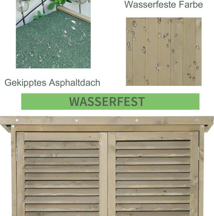 Immagine prodotto Outsunny Capanno degli attrezzi con 4 scomparti