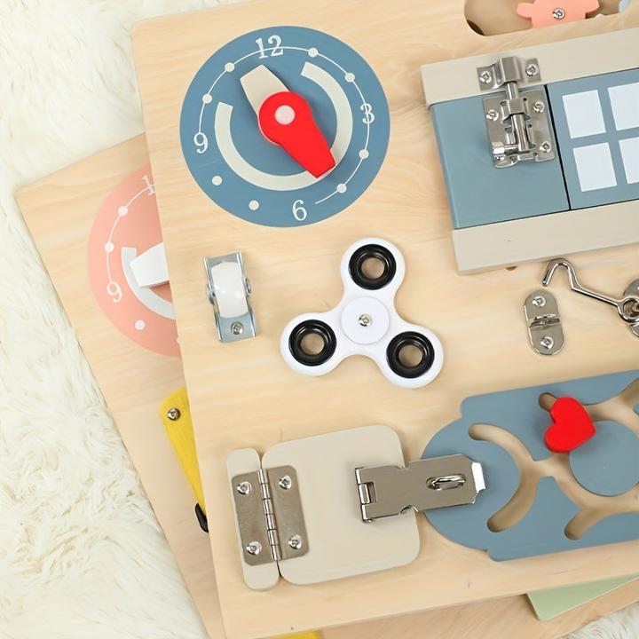 Actual product image Activity Board Busy Board toy, educational activity Developing Sensory Busy Board, educational